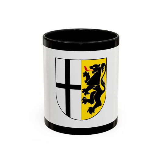 Flag of Rhein Kreises Neuss Germany - Accent Coffee Mug 11oz Black - Go Mug Yourself