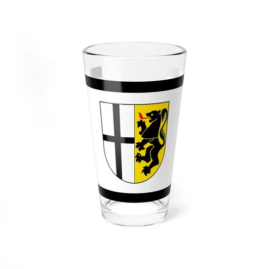 Flag of Rhein Kreises Neuss Germany - Pint Glass 16oz 16oz - Go Mug Yourself
