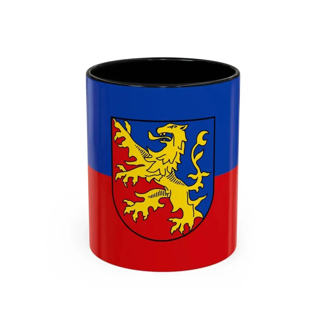Flag of Rhein Lahn Kreis Germany - Accent Coffee Mug 11oz Black - Go Mug Yourself