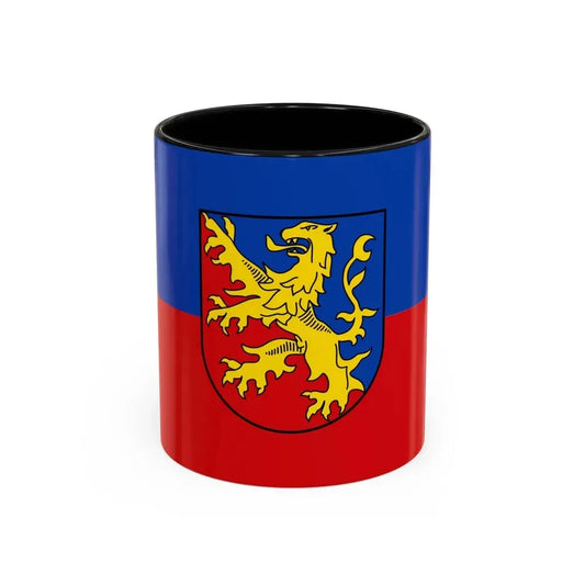 Flag of Rhein Lahn Kreis Germany - Accent Coffee Mug 11oz Black - Go Mug Yourself