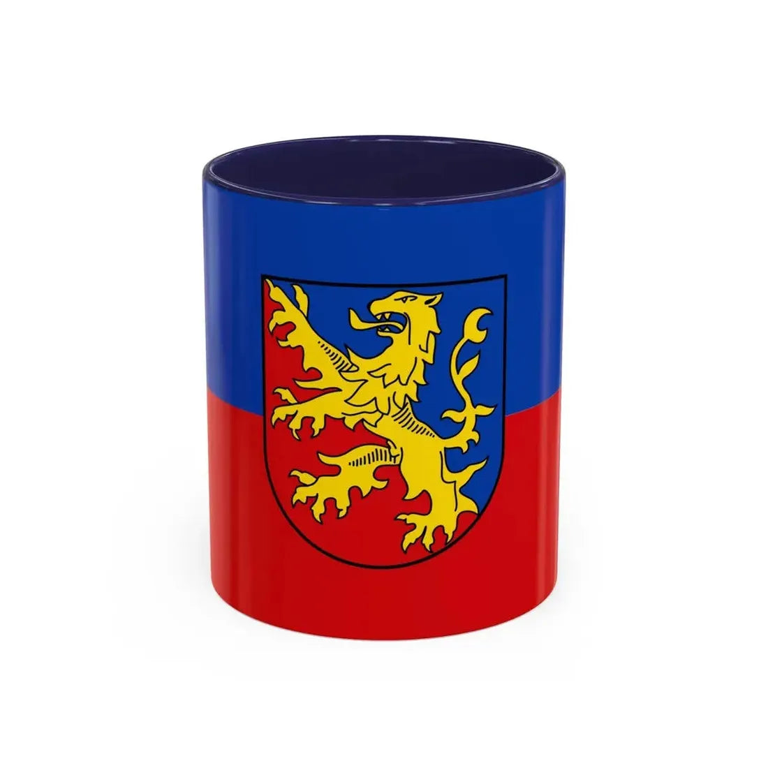 Flag of Rhein Lahn Kreis Germany - Accent Coffee Mug 11oz Navy - Go Mug Yourself