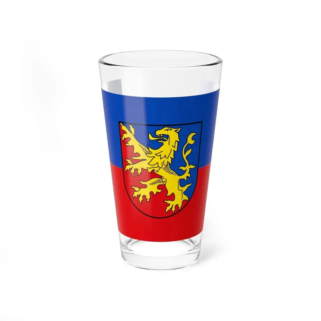 Flag of Rhein Lahn Kreis Germany - Pint Glass 16oz 16oz - Go Mug Yourself