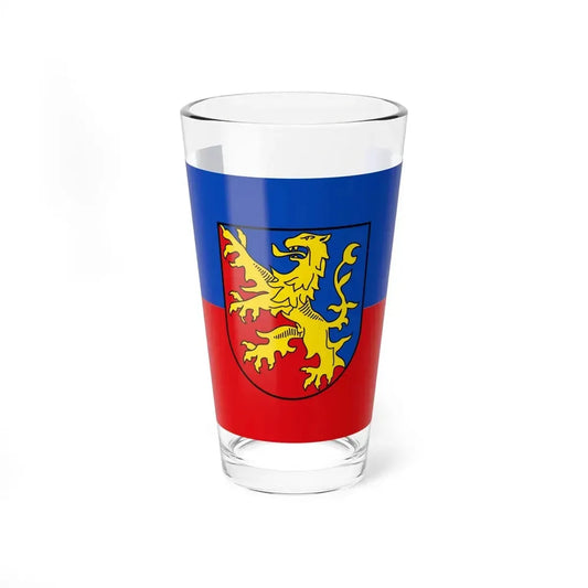 Flag of Rhein Lahn Kreis Germany - Pint Glass 16oz 16oz - Go Mug Yourself