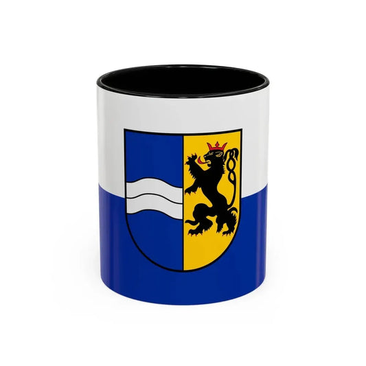 Flag of Rhein Neckar Kreis Germany - Accent Coffee Mug 11oz Black - Go Mug Yourself