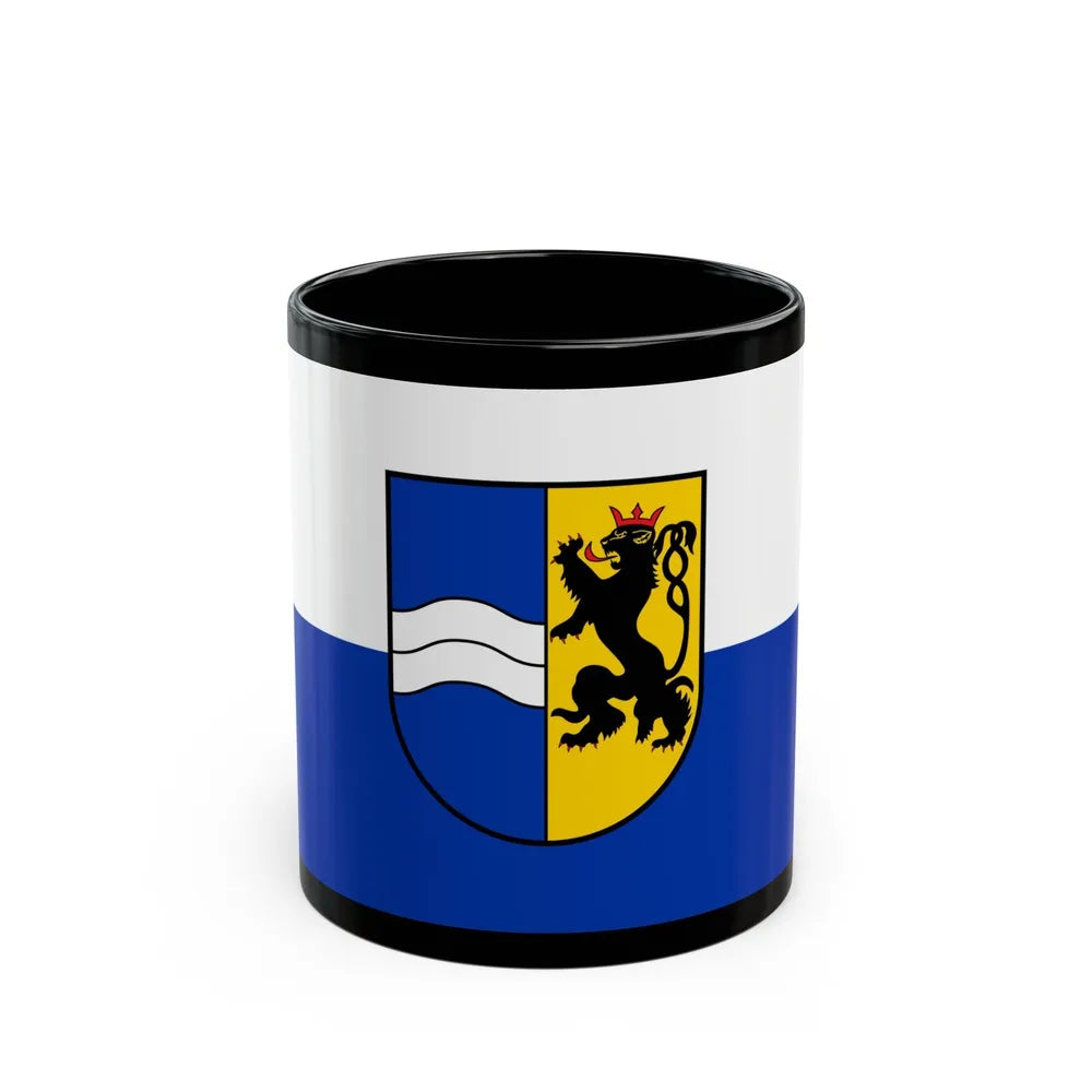 Flag of Rhein Neckar Kreis Germany - Black Coffee Mug-11oz-Go Mug Yourself