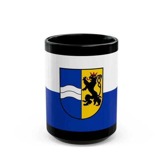 Flag of Rhein Neckar Kreis Germany - Black Coffee Mug 15oz - Go Mug Yourself