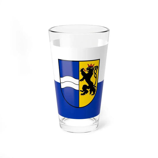 Flag of Rhein Neckar Kreis Germany - Pint Glass 16oz 16oz - Go Mug Yourself