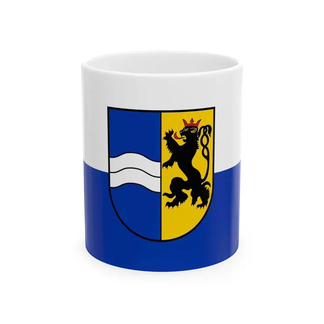 Flag of Rhein Neckar Kreis Germany - White Coffee Mug 11oz - Go Mug Yourself