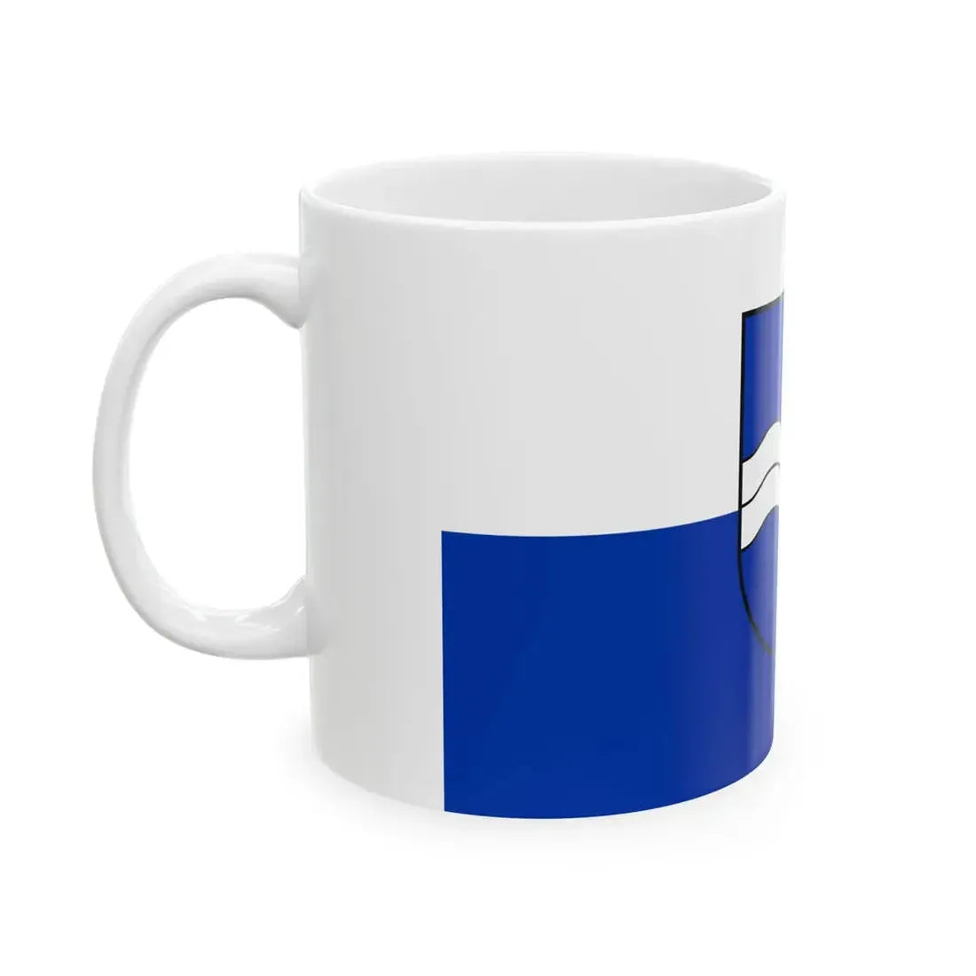 Flag of Rhein Neckar Kreis Germany - White Coffee Mug - Go Mug Yourself