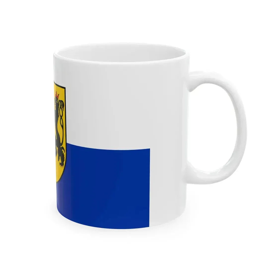 Flag of Rhein Neckar Kreis Germany - White Coffee Mug - Go Mug Yourself