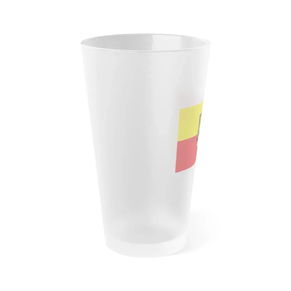 Flag of Rhein Pfalz Kreis Germany - Frosted Pint Glass 16oz - Go Mug Yourself