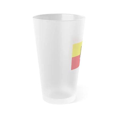 Flag of Rhein Pfalz Kreis Germany - Frosted Pint Glass 16oz - Go Mug Yourself