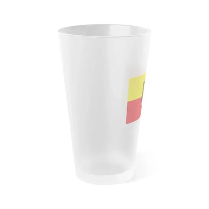 Flag of Rhein Pfalz Kreis Germany - Frosted Pint Glass 16oz - Go Mug Yourself