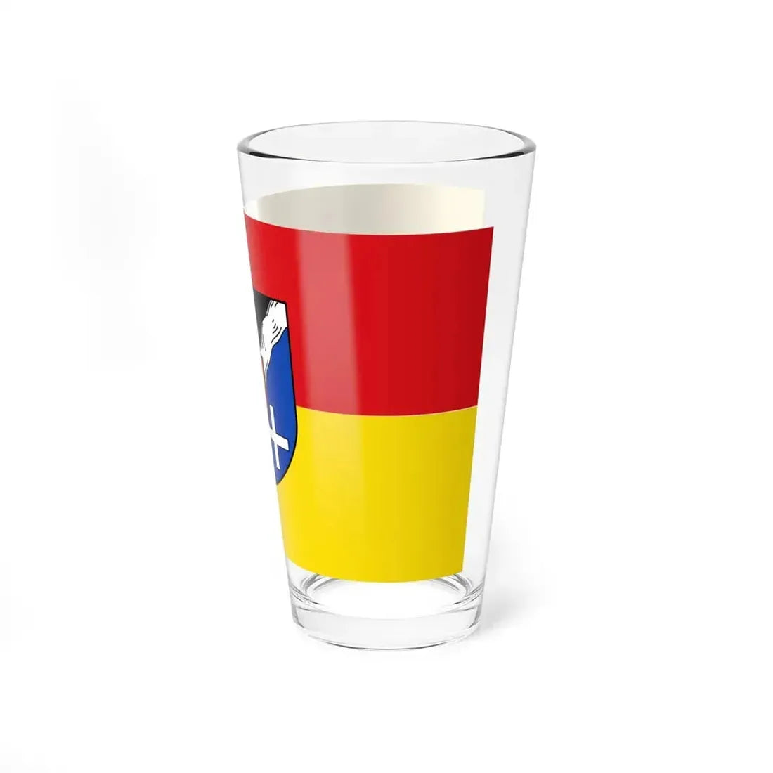 Flag of Rhein Pfalz Kreis Germany - Pint Glass 16oz - Go Mug Yourself