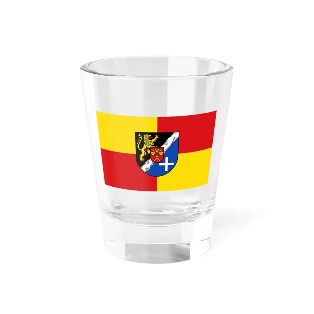 Flag of Rhein Pfalz Kreis Germany - Shot Glass 1.5oz 1.5oz - Go Mug Yourself