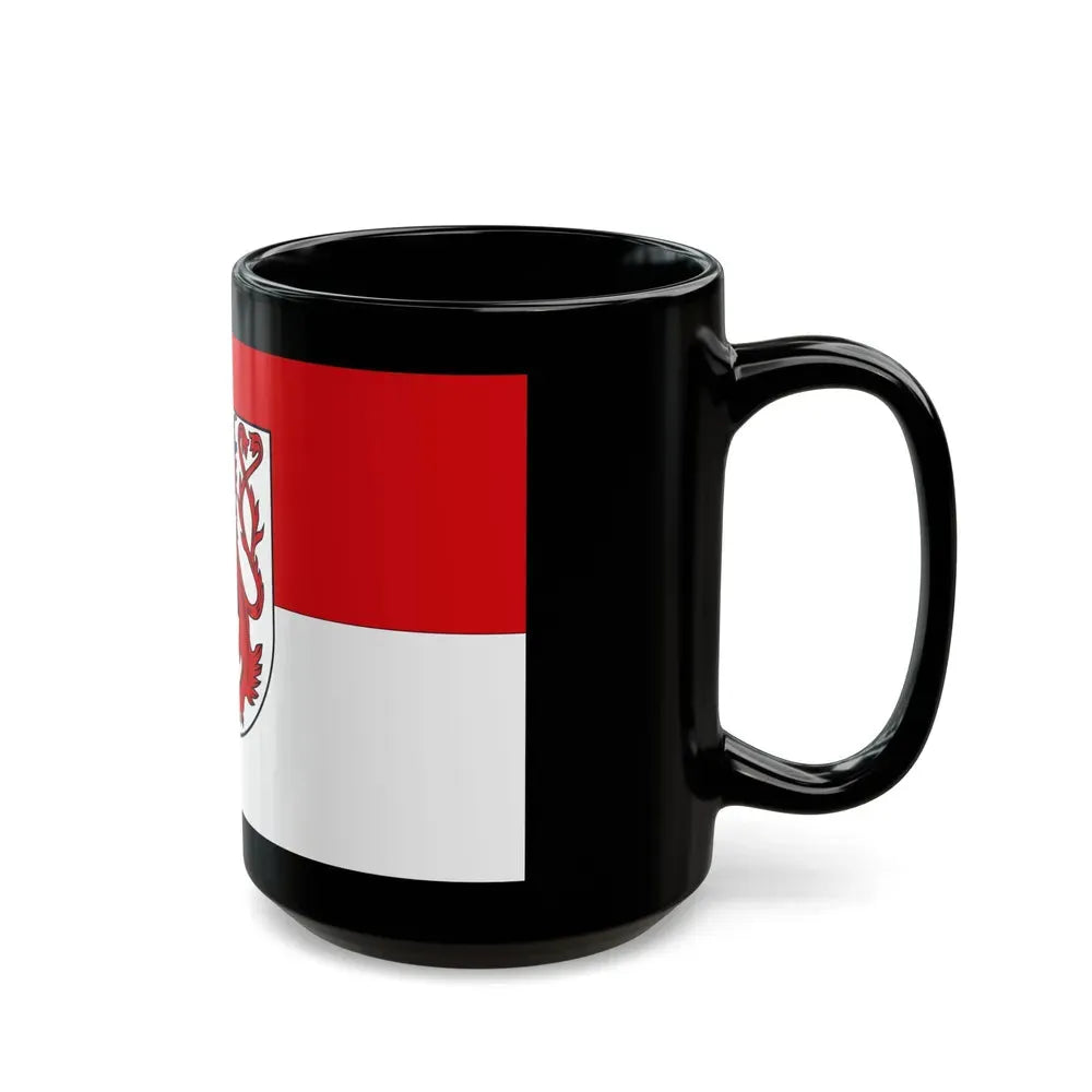 Flag of Rhein Sieg Kreis Germany - Black Coffee Mug - Go Mug Yourself