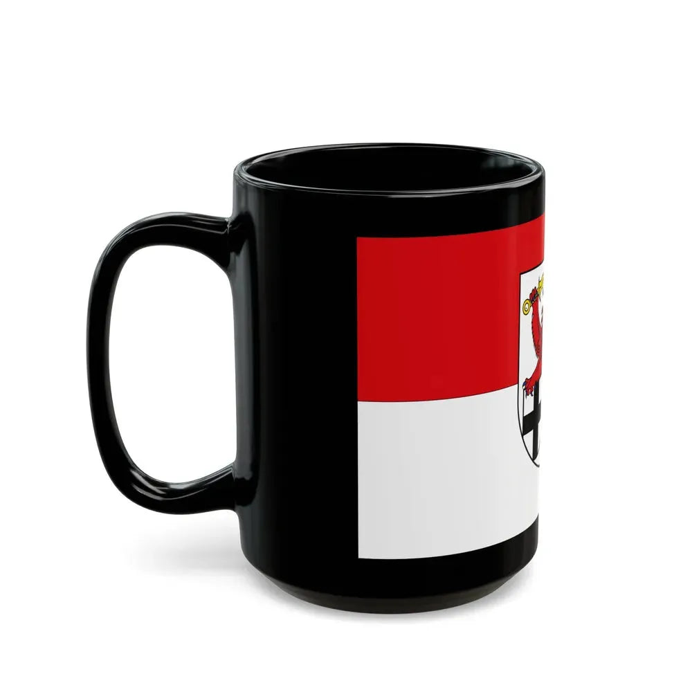 Flag of Rhein Sieg Kreis Germany - Black Coffee Mug - Go Mug Yourself