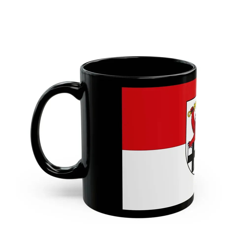 Flag of Rhein Sieg Kreis Germany - Black Coffee Mug - Go Mug Yourself