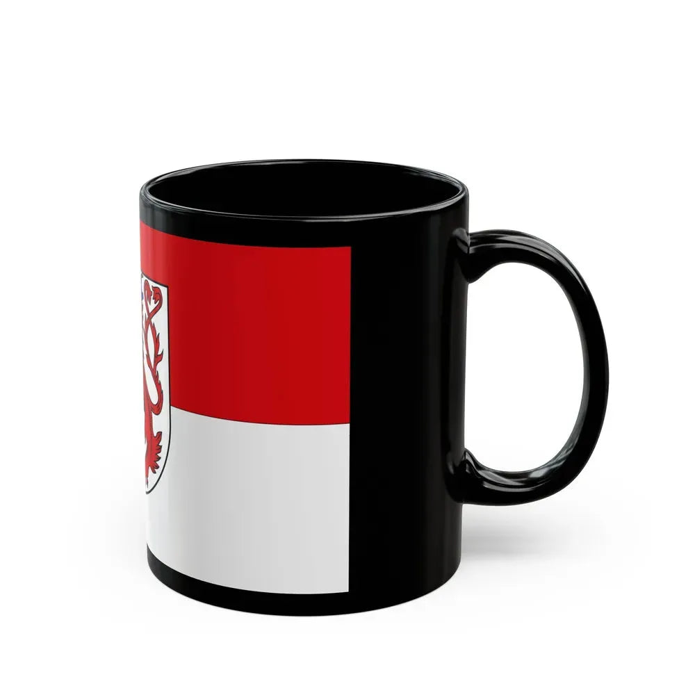 Flag of Rhein Sieg Kreis Germany - Black Coffee Mug - Go Mug Yourself