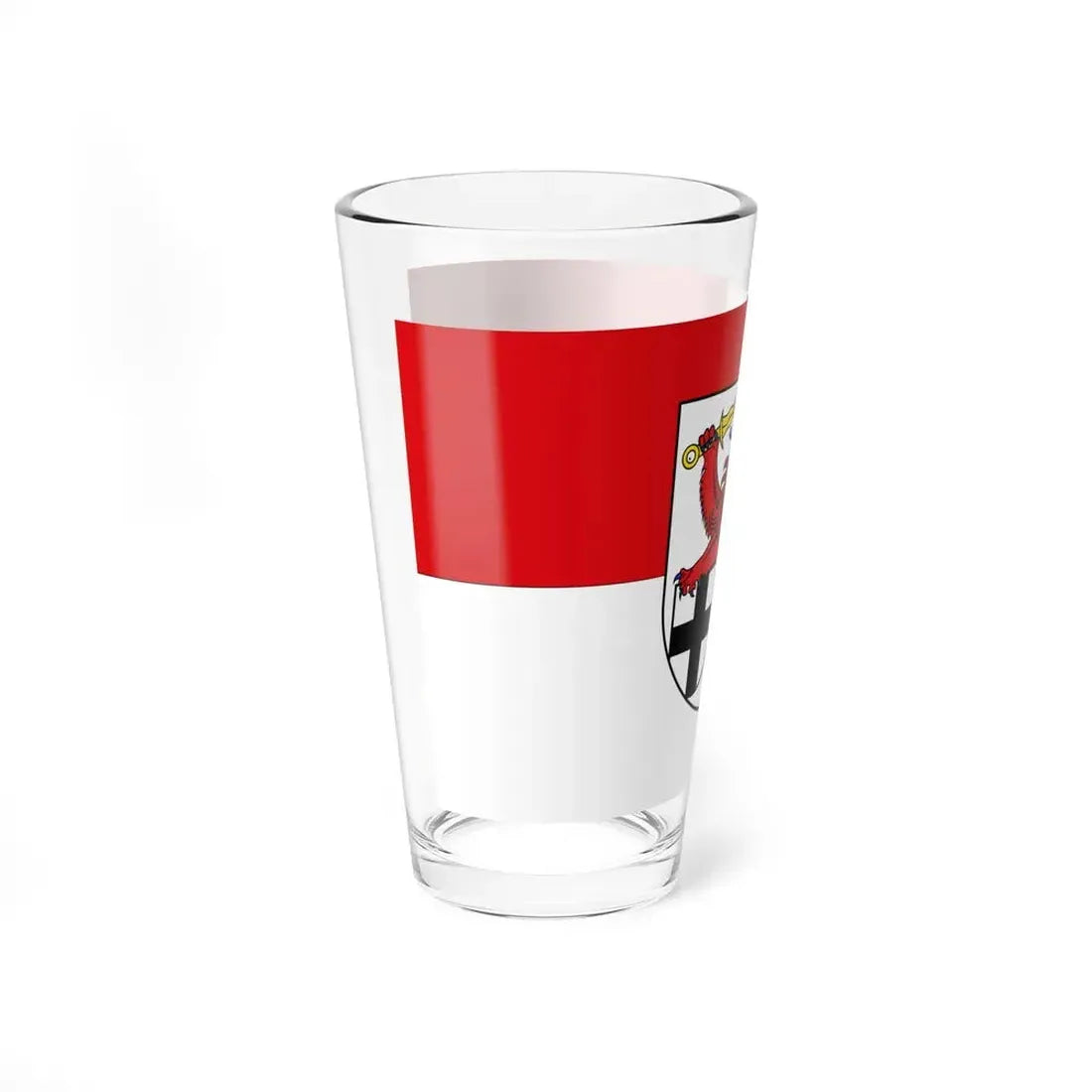Flag of Rhein Sieg Kreis Germany - Pint Glass 16oz - Go Mug Yourself
