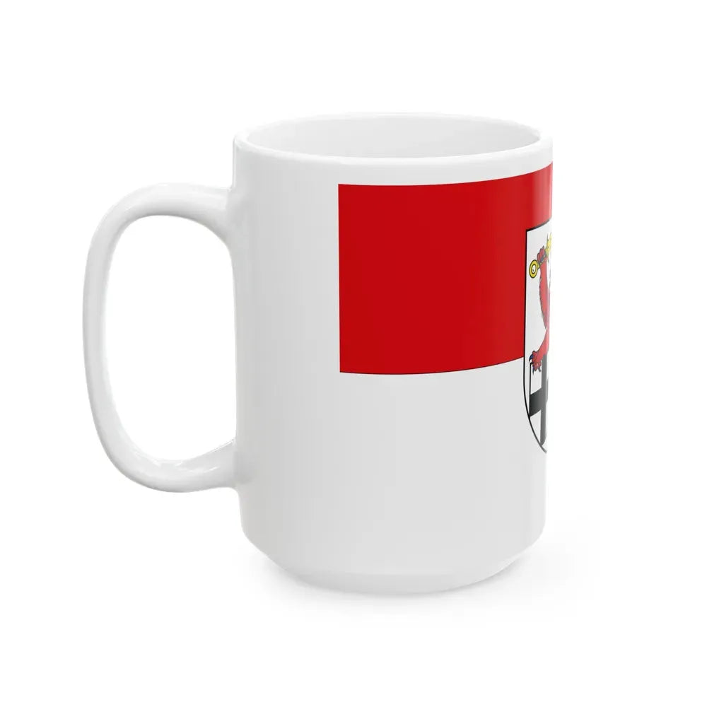 Flag of Rhein Sieg Kreis Germany - White Coffee Mug - Go Mug Yourself