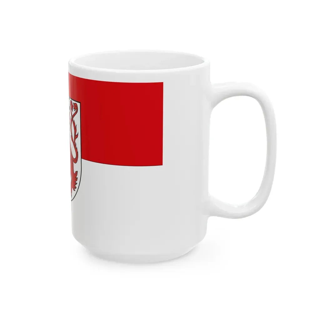 Flag of Rhein Sieg Kreis Germany - White Coffee Mug - Go Mug Yourself