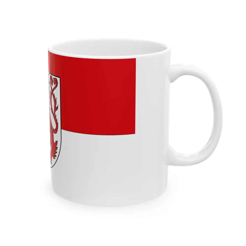 Flag of Rhein Sieg Kreis Germany - White Coffee Mug-Go Mug Yourself