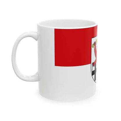 Flag of Rhein Sieg Kreis Germany - White Coffee Mug-Go Mug Yourself