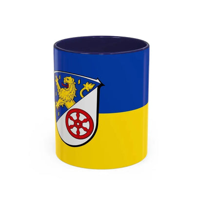 Flag of Rheingau Taunus Kreis Germany - Accent Coffee Mug 11oz Navy - Go Mug Yourself