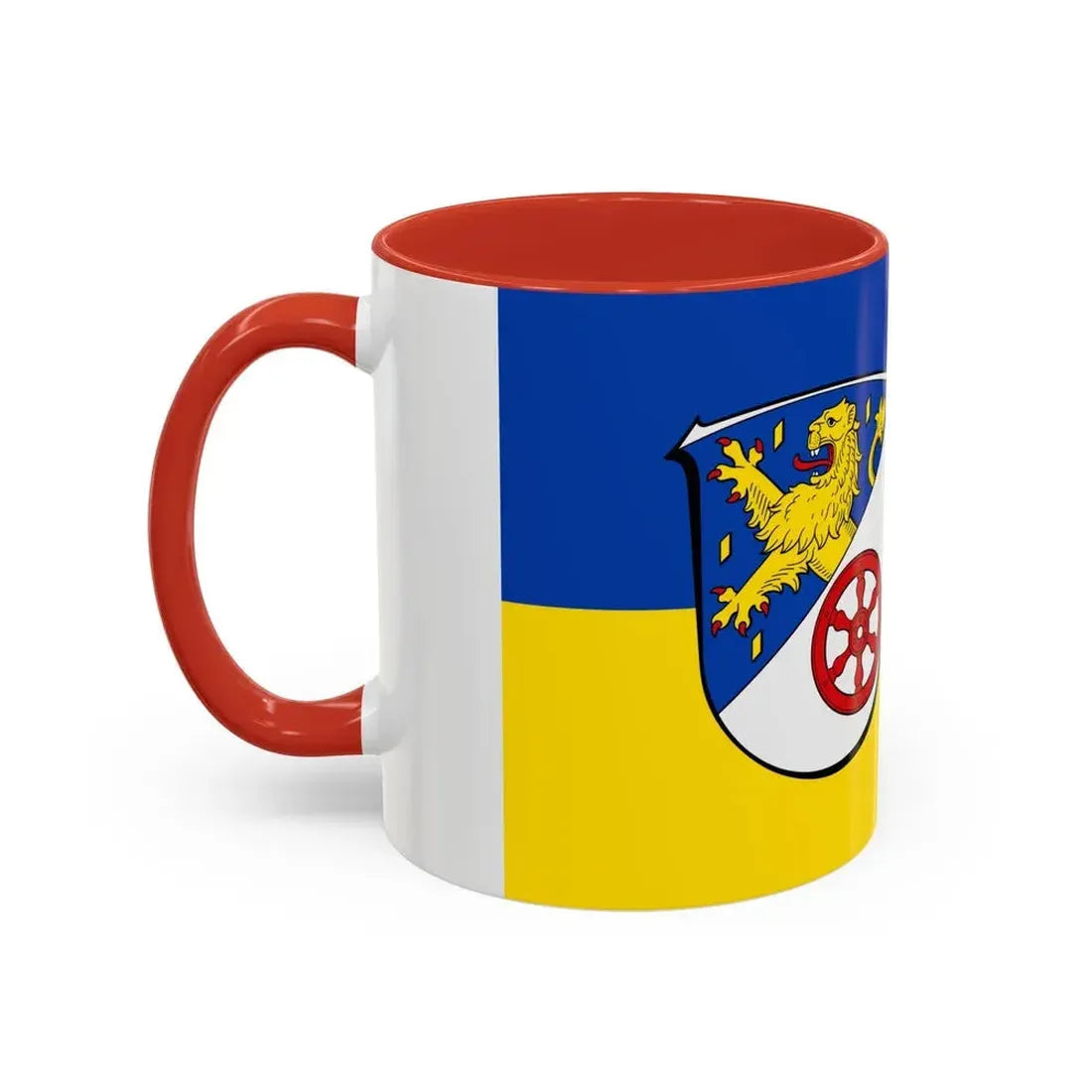 Flag of Rheingau Taunus Kreis Germany - Accent Coffee Mug - Go Mug Yourself