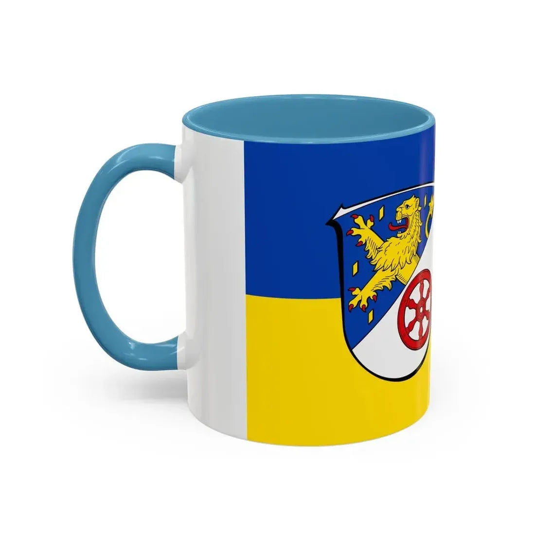 Flag of Rheingau Taunus Kreis Germany - Accent Coffee Mug - Go Mug Yourself