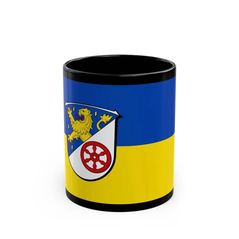Flag of Rheingau Taunus Kreis Germany - Black Coffee Mug 11oz - Go Mug Yourself