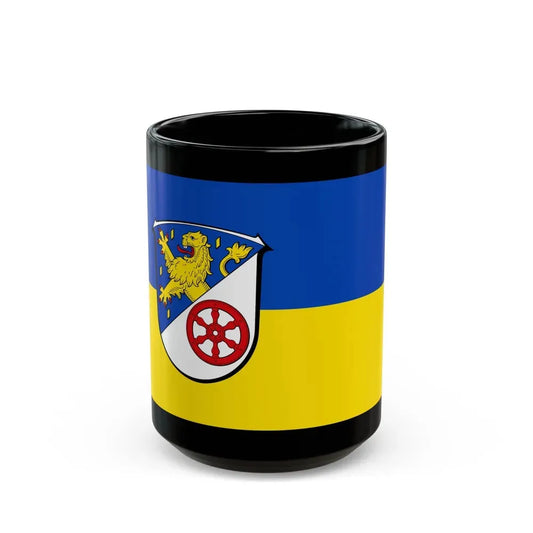 Flag of Rheingau Taunus Kreis Germany - Black Coffee Mug 15oz - Go Mug Yourself