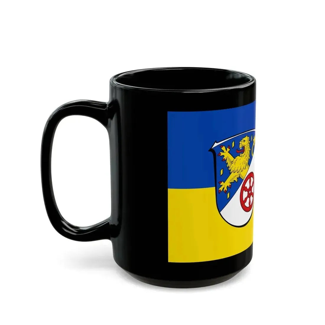 Flag of Rheingau Taunus Kreis Germany - Black Coffee Mug - Go Mug Yourself