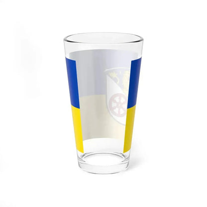 Flag of Rheingau Taunus Kreis Germany - Pint Glass 16oz - Go Mug Yourself