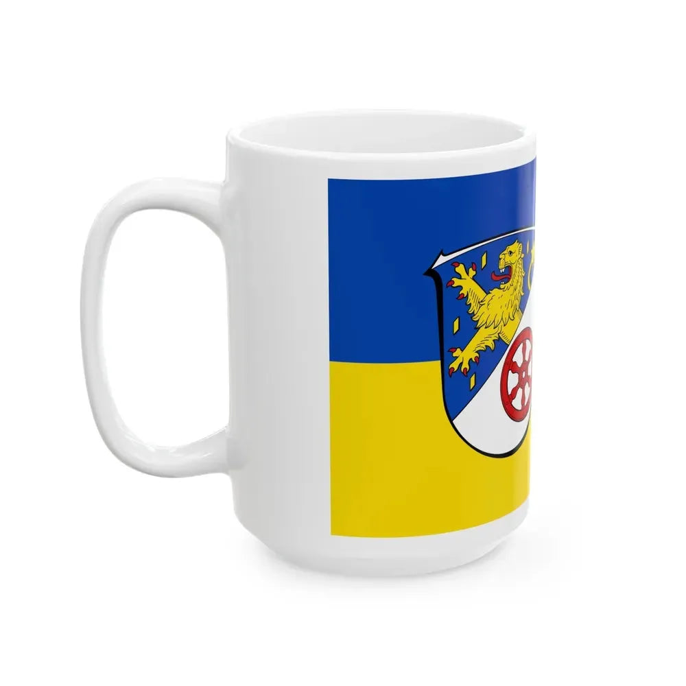 Flag of Rheingau Taunus Kreis Germany - White Coffee Mug - Go Mug Yourself