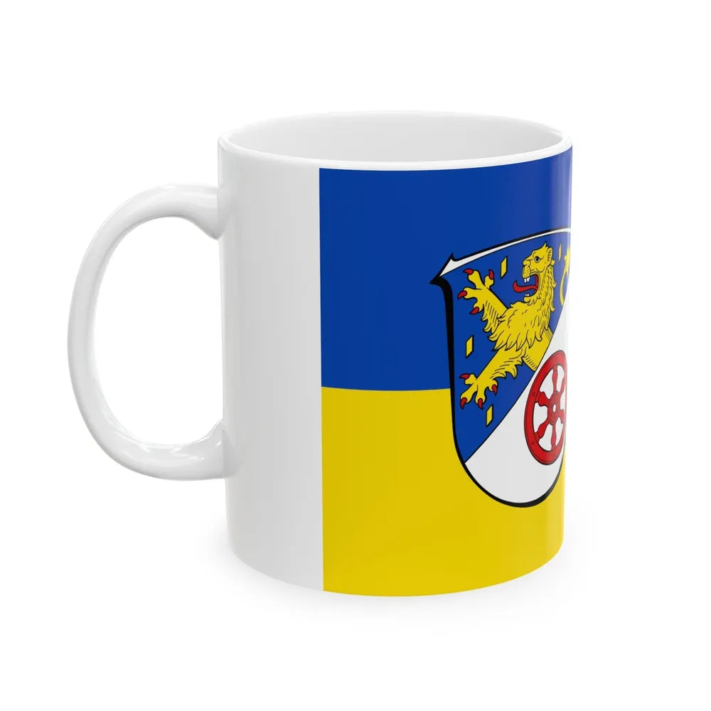 Flag of Rheingau Taunus Kreis Germany - White Coffee Mug-Go Mug Yourself