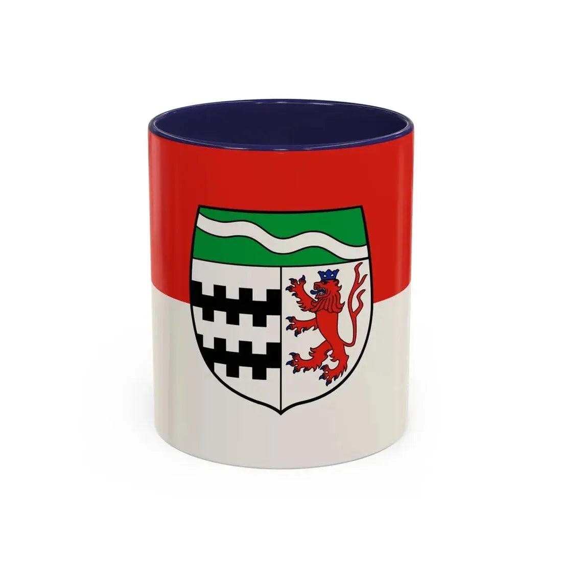 Flag of Rheinisch Bergischer Germany - Accent Coffee Mug 11oz Navy - Go Mug Yourself