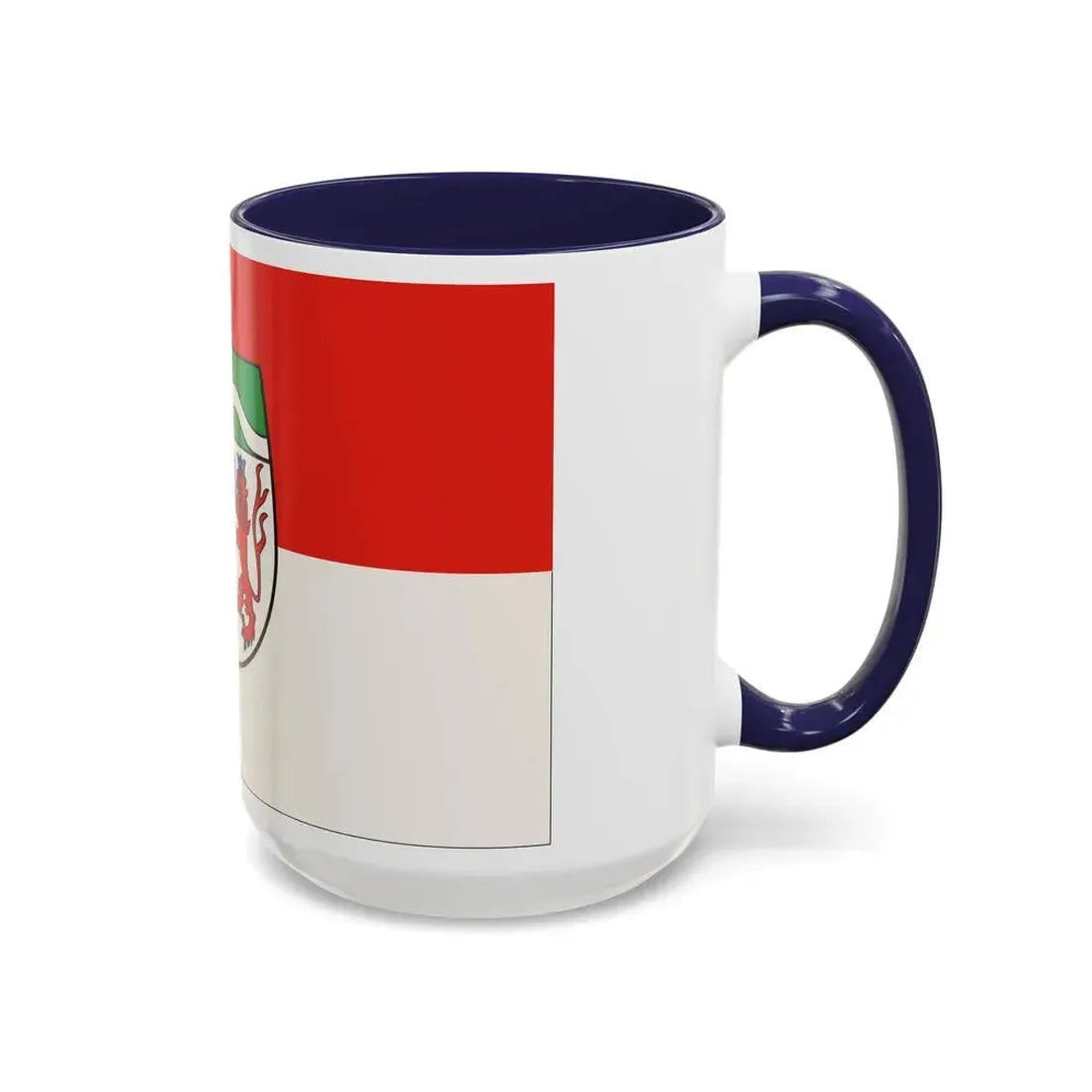 Flag of Rheinisch Bergischer Germany - Accent Coffee Mug - Go Mug Yourself