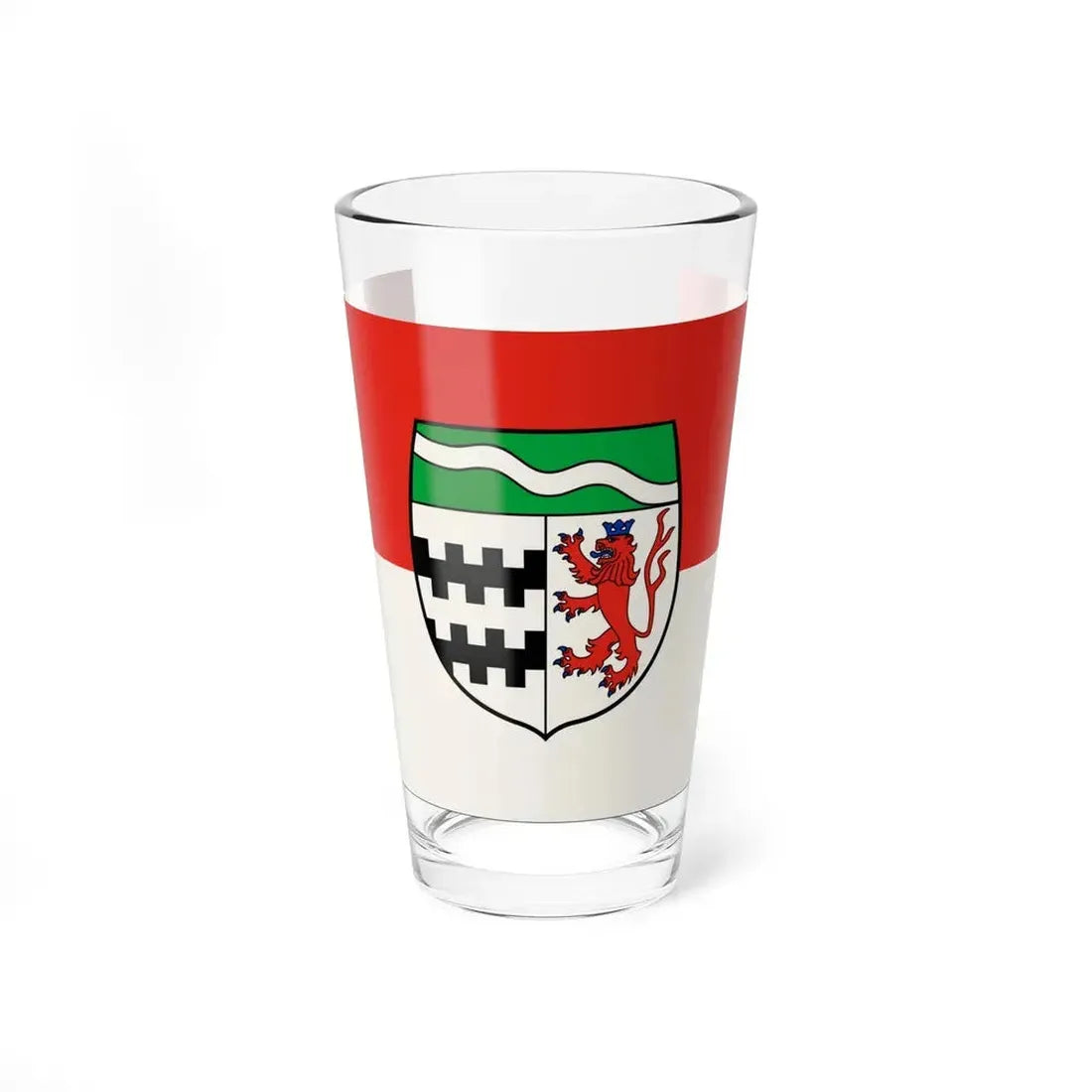 Flag of Rheinisch Bergischer Germany - Pint Glass 16oz 16oz - Go Mug Yourself