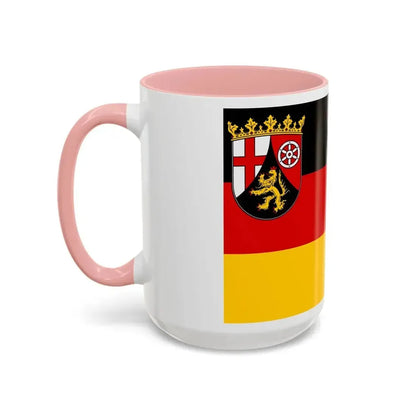 Flag of Rhineland Palatinate Germany - Accent Coffee Mug - Go Mug Yourself