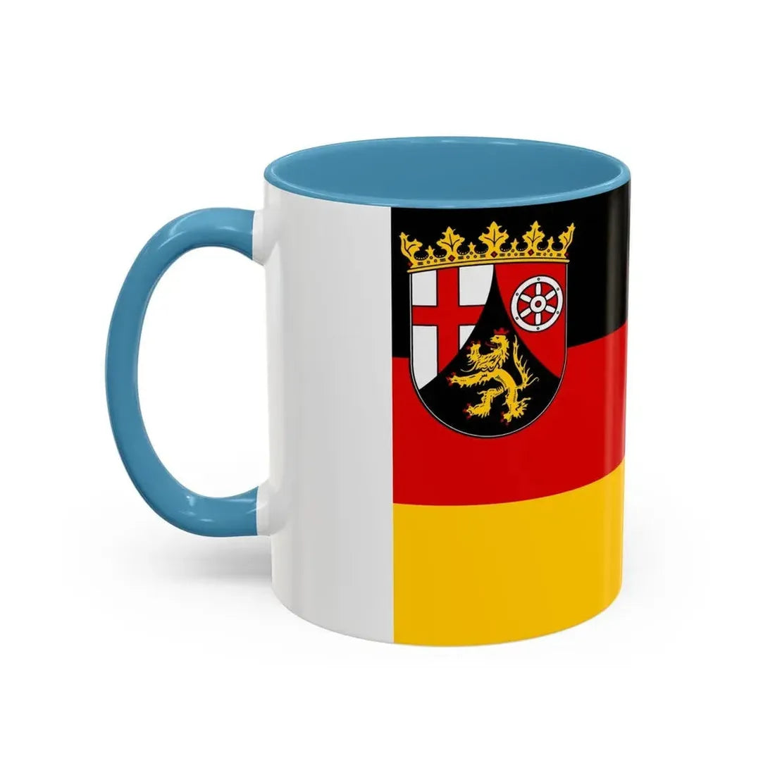 Flag of Rhineland Palatinate Germany - Accent Coffee Mug - Go Mug Yourself