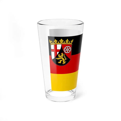 Flag of Rhineland Palatinate Germany - Pint Glass 16oz - Go Mug Yourself