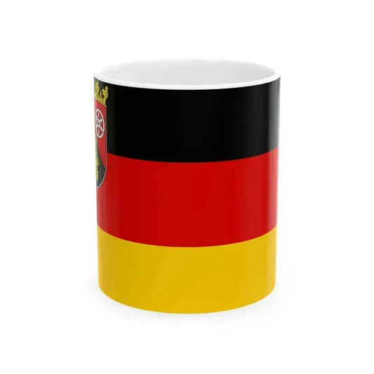 Flag of Rhineland-Palatinate (Germany) White Coffee Mug 11oz - Go Mug Yourself