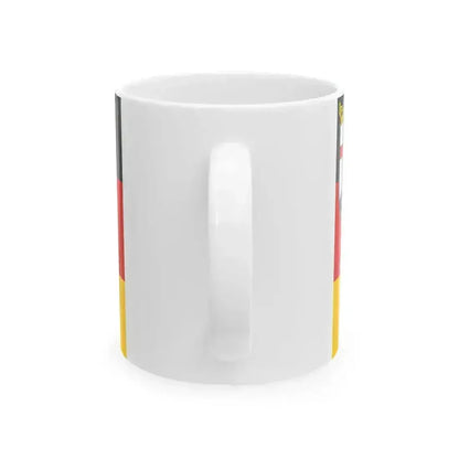 Flag of Rhineland-Palatinate (Germany) White Coffee Mug - Go Mug Yourself