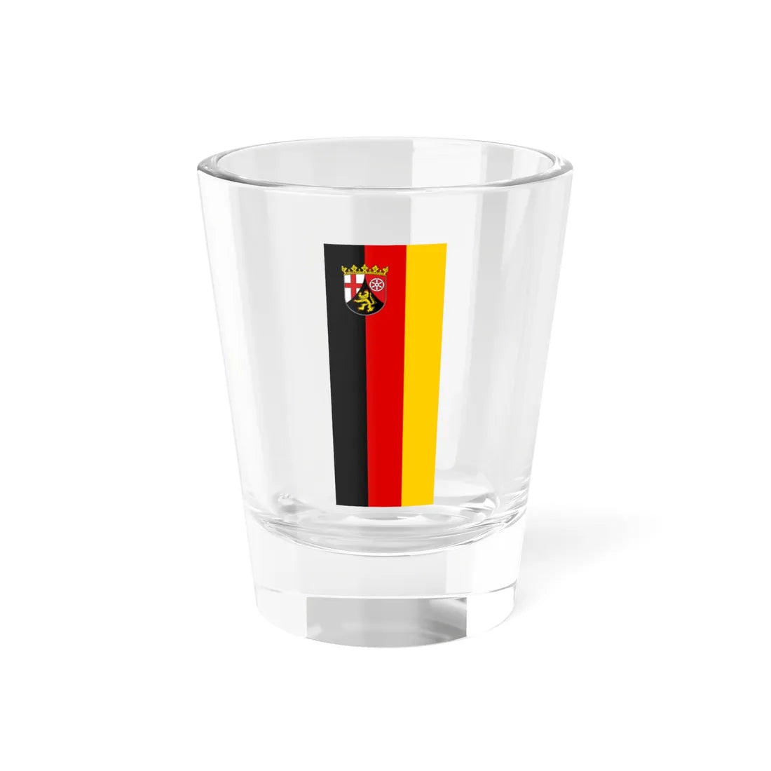 Flag of Rhineland-Palatinate Hanging (Germany) Shot Glass 1.5oz 1.5oz - Go Mug Yourself