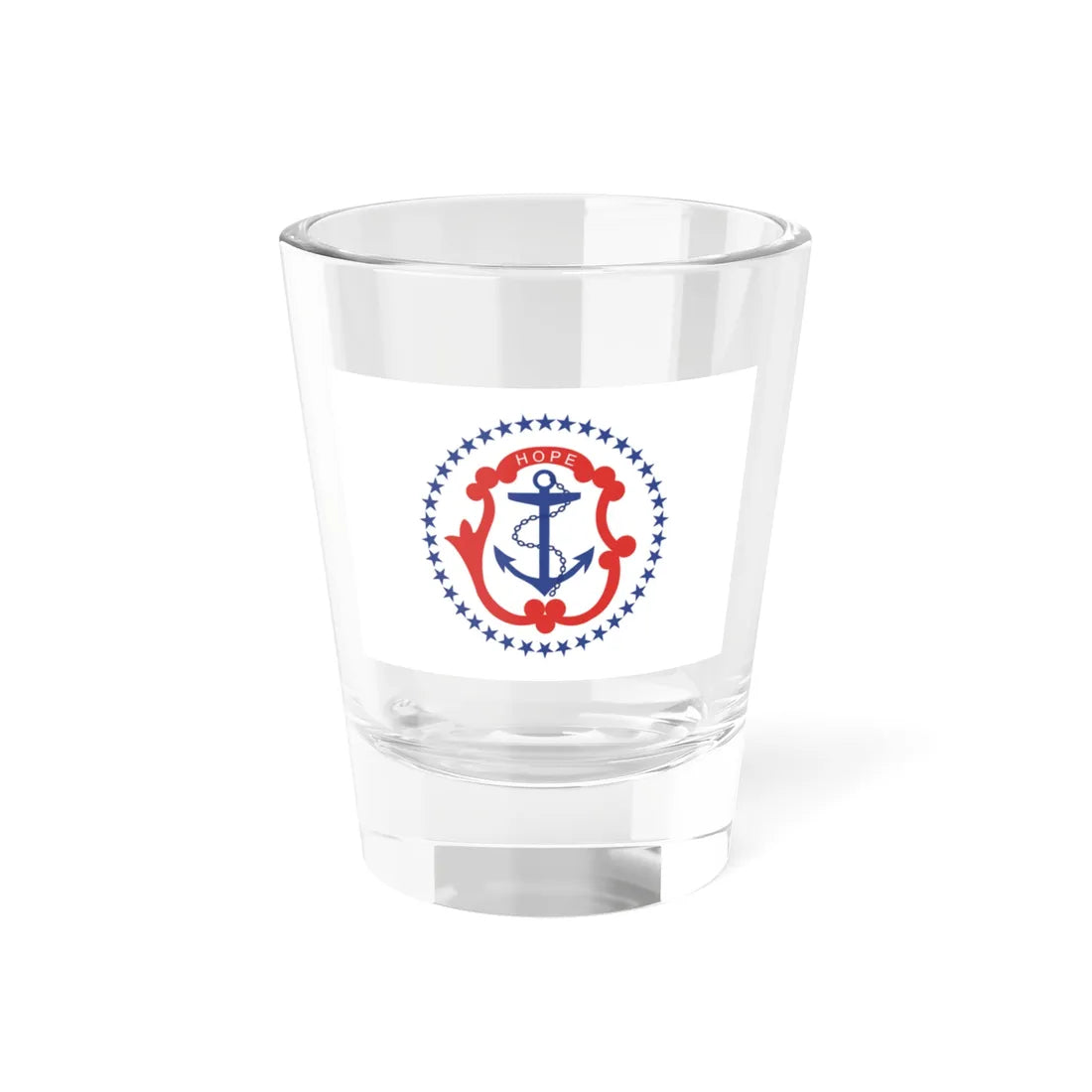 Flag of Rhode Island 1877-1882 (United States) Shot Glass 1.5oz 1.5oz - Go Mug Yourself