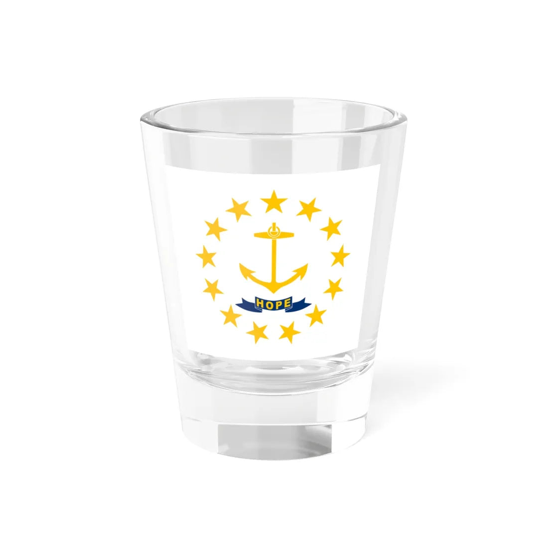 Flag of Rhode Island (United States) Shot Glass 1.5oz 1.5oz - Go Mug Yourself