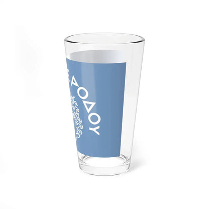 Flag of Rhodes Island Greece - Pint Glass 16oz - Go Mug Yourself