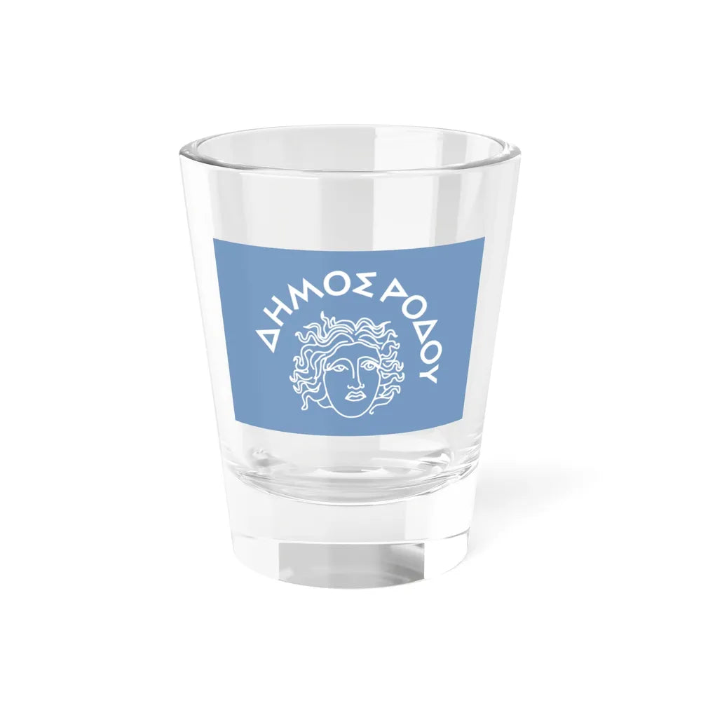 Flag of Rhodes Island Greece - Shot Glass 1.5oz 1.5oz - Go Mug Yourself